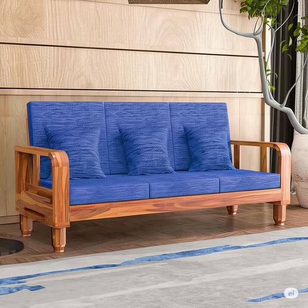 Kendalwood Furniture Solid Wooden for living Room Furniture Fabric 3 Seater  Sofa