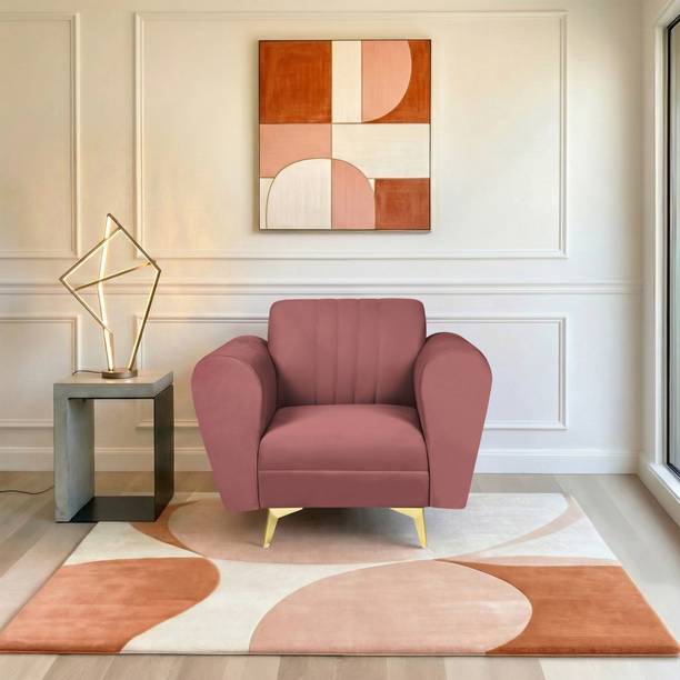 Comfort Mantra Comfort Mantra Eden 1 Seater Sofa, Extra Spacious, Plush Suede Fabric 1 Seater Sofa