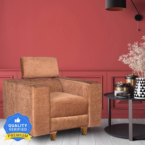Seventh Heaven Berlin 1 Seater Sofa, Extra Spacious, Chenille Molfino Fabric: 2 Year Warranty Fabric 1 Seater  Sofa
