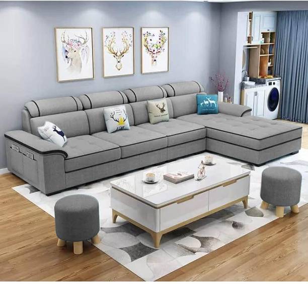 Casaliving Yury Fabric 6 Seater  Sofa