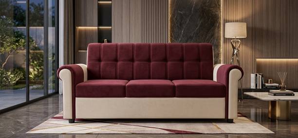 s.s furniture MERCURY ROYAL SERIES Fabric 3 Seater  Sofa