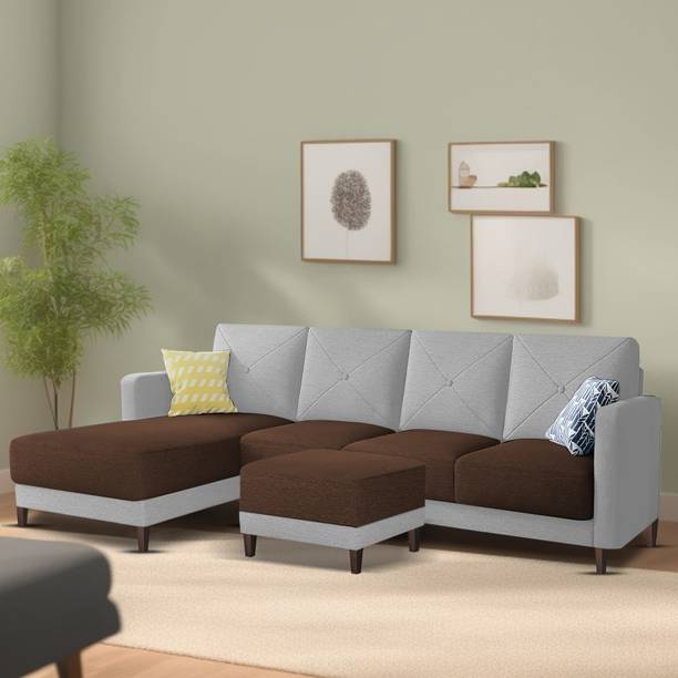 Casaliving Swaloni Fabric 6 Seater  Sofa