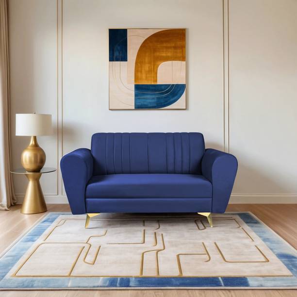 comfartmantra Comfort Mantra Eden 2 Seater Sofa, Extra Spacious, Plush Suede Fabric 2 Seater  Sofa