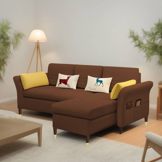 Casaliving Asser Fabric 4 Seater  Sofa