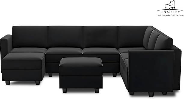 Homeify Skyler 7 Seater Sectional Sofa Set for Living Room Fabric 7 Seater  Sofa