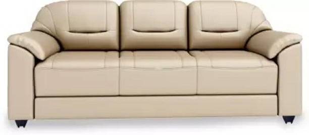 TIRTHANKARA Leatherette 3 Seater  Sofa