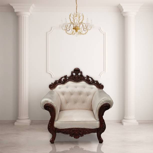 W.S.HANDICRAFTS A beautiful sofa set for your living room, bedroom, office and home Fabric 1 Seater  Sofa