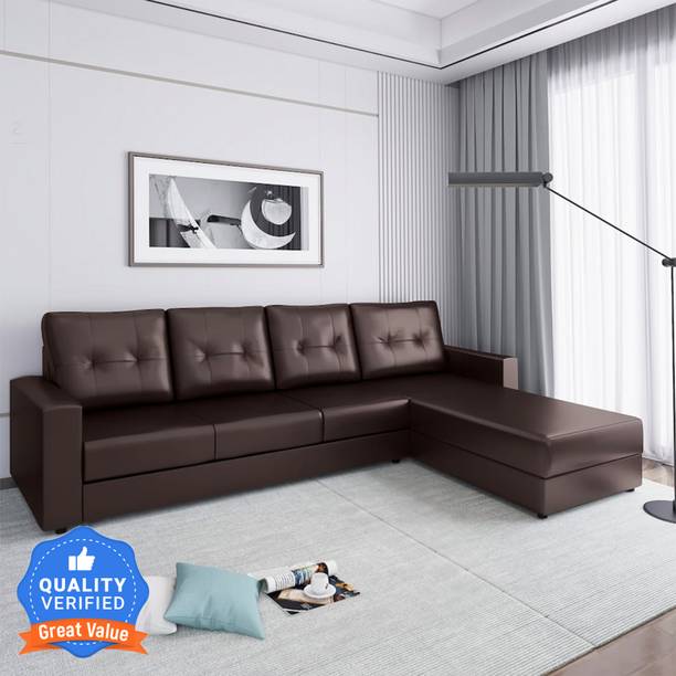 Flipkart Perfect Homes Bruny RHS Leatherette 6 Seater  Sofa