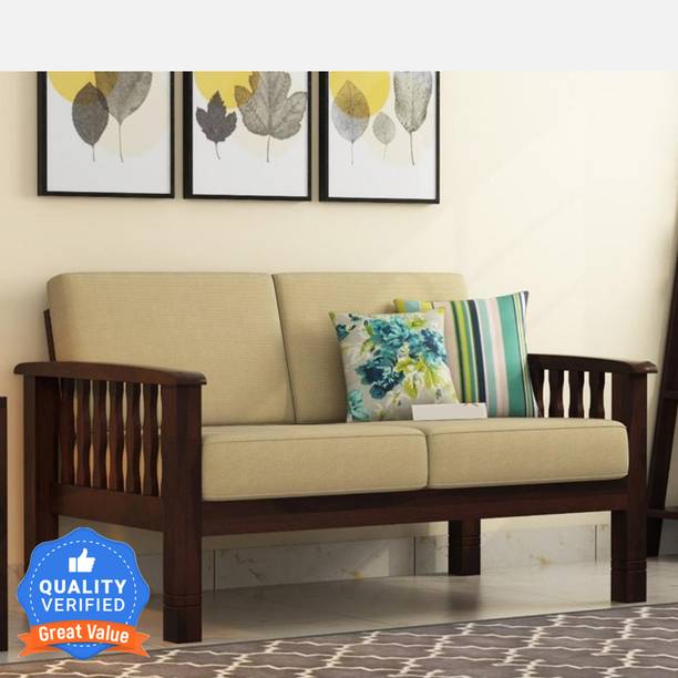 Flipkart Perfect Homes Rosewood ( Sheesham) Solid Wood 2 Seater  Sofa