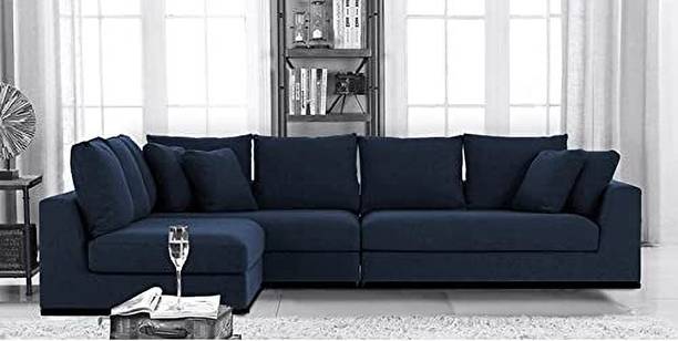 Homax 3-Piece L-Shape Modular Sofa Set – 6-Seater Luxury Sectional in Premium Fabric 6 Seater  Sofa