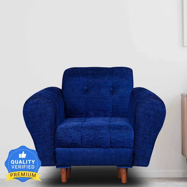 Seventh Heaven Milan 1 Seater Sofa, Chenille Molfino Fabric: 1 Year Warranty Fabric 1 Seater  Sofa
