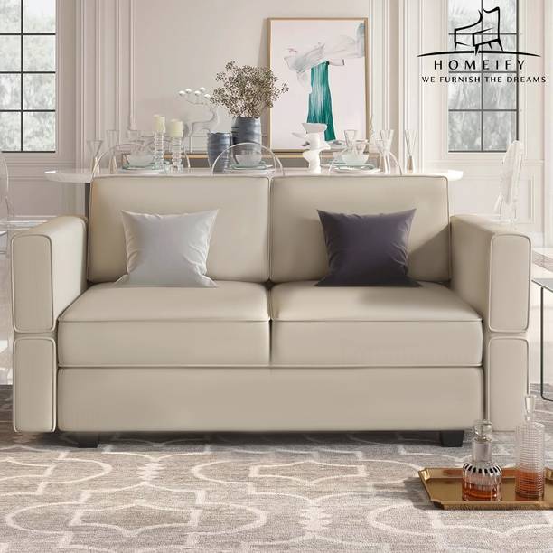 Homeify Skyler 2 Seater Sectional Sofa Set for Living Room Fabric 2 Seater  Sofa