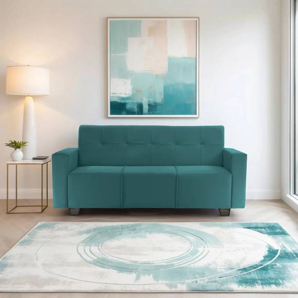 Seventh Heaven London 3 Seater Sofa, Extra Spacious, Plush Suede Fabric: Fabric 3 Seater  Sofa