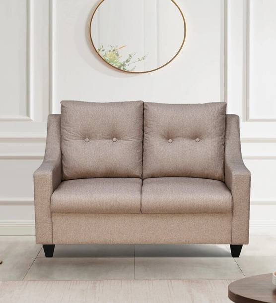 Mintwud from Pepperfry Soma Sheesham Wood Velvet 2 Seater Sofa/Wooden 2 Seater Sofa For Home Solid Wood 2 Seater  Sofa