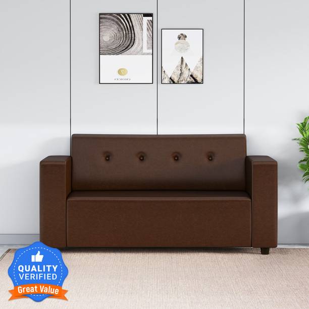 Flipkart Perfect Homes Milos Leatherette 2 Seater  Sofa