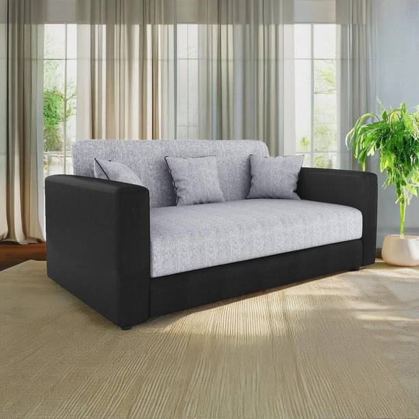 Flipkart Perfect Homes Bergen Fabric 3 Seater  Sofa