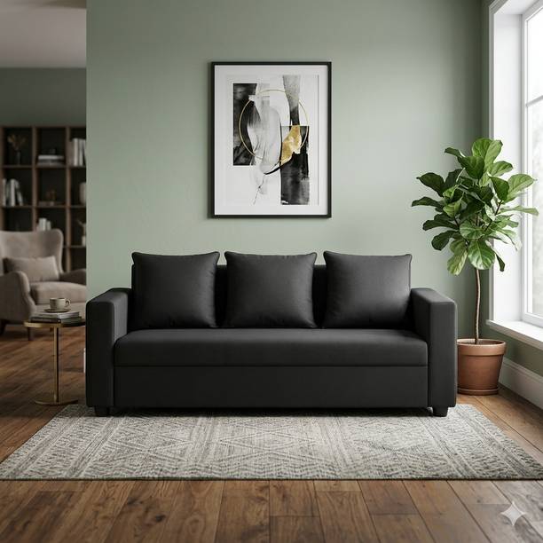 Flipkart Perfect Homes Seetar Fabric 3 Seater  Sofa