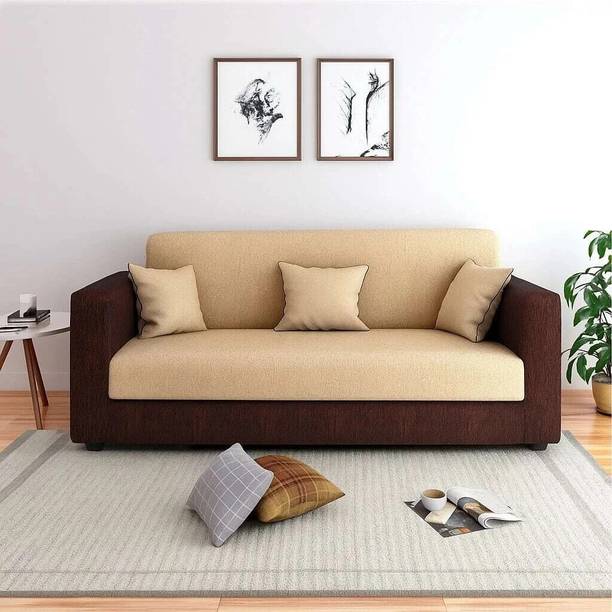 Flipkart Perfect Homes Bergen Soft Comfortable Living Room Fabric 3 Seater  Sofa