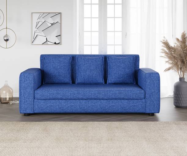 iAnanas 3 Seater Sectional Fabric Sofa For Living Room II Home Furniture II Cushion Sofa Fabric 3 Seater  Sofa