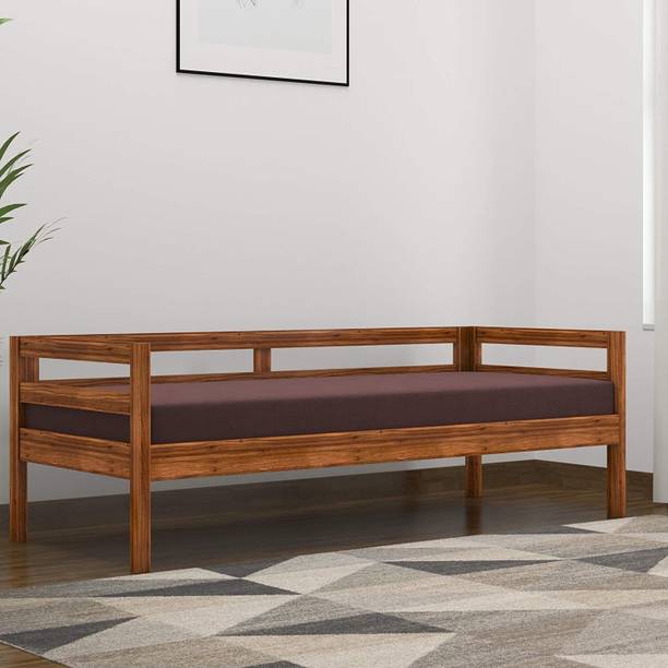 Wopno Furniture Pure Sheesham Wooden 3 Seater Sofa for Living Room Bedroom Guest Room Hall Fabric 3 Seater  Sofa