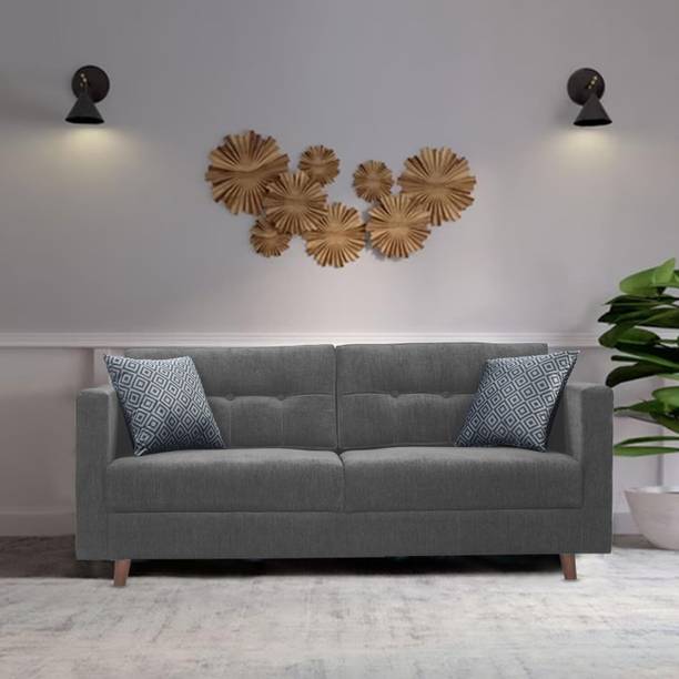 DMK 3 Seater Sofa for Home Living Room, Office Stylish and Comfortable Fabric 3 Seater  Sofa