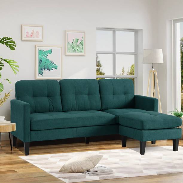 Comfort Couch Rossary 3 Seater Fabric L Shaped Convertible Sectional Sofa Set for Living Room Fabric 3 Seater  Sofa