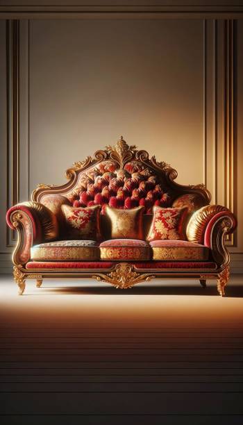 LIVEWELL Premium Quality Fabric 3 Seater  Sofa