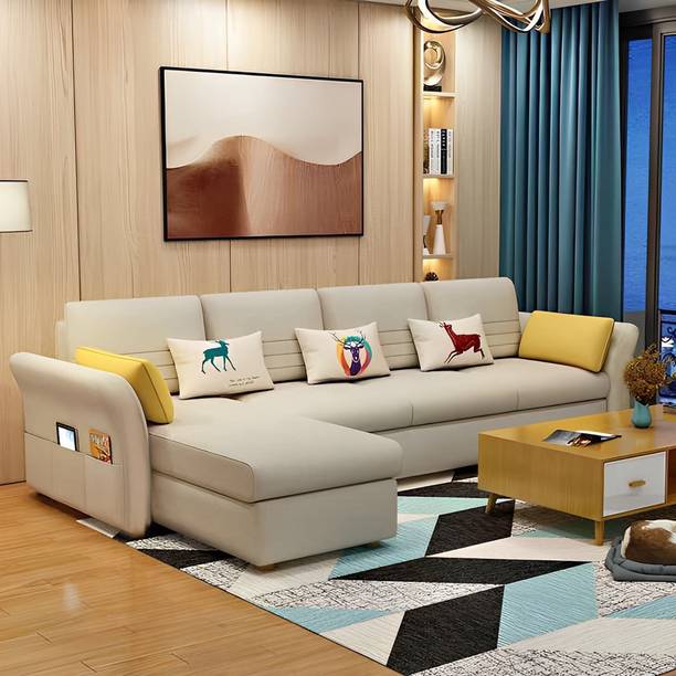 Casaliving Asser Fabric 6 Seater  Sofa