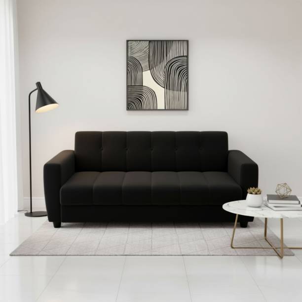 Wood Empire Premium Quality Sofa For LivingRomm ll Homell Office Fabric 3 Seater  Sofa