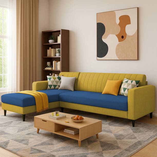 Casaliving Moris LHS Fabric 6 Seater Sofa