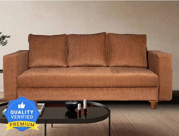 Seventh Heaven Rio, Extra Spacious, Chenille Molfino Fabric 3 Seater  Sofa