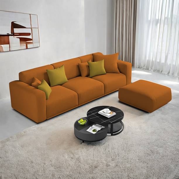 Casaliving Crypton Fabric 3 Seater Sofa