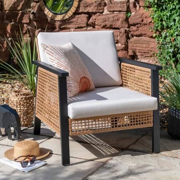 Mymigos Garden Chair for Outdoor Furniture, Durable Patio Seating Chair Outdoor B Fabric 1 Seater  Sofa