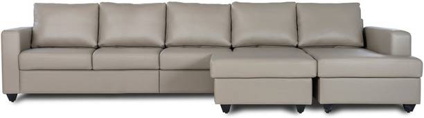 Wakefit Napper Right Aligned Chaise with Ottoman Fabric 7 Seater  Sofa