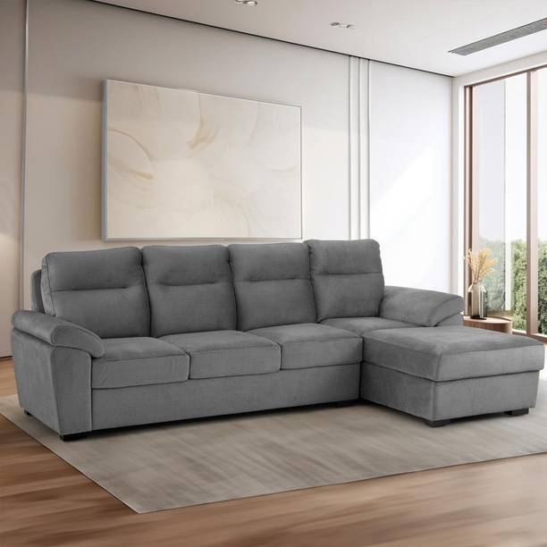 Wakefit Lounger Plus Fabric 5 Seater  Sofa