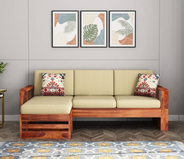 Divine Arts L-Shape Multifunctional Corner Sofa Fabric 4 Seater  Sofa
