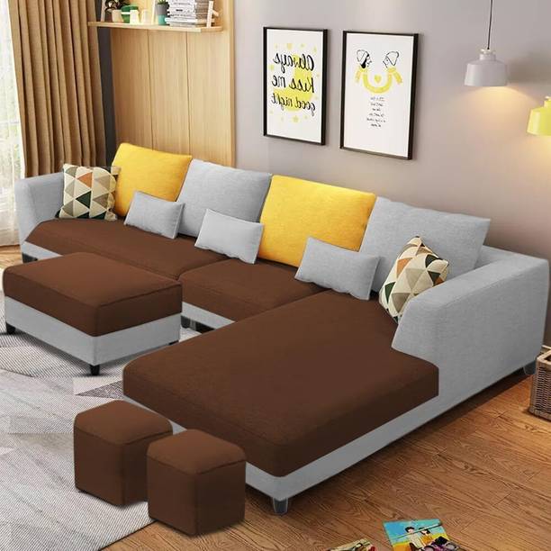 Casaliving Minta Fabric 8 Seater  Sofa