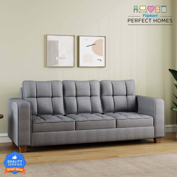 Flipkart Perfect Homes Kaiyo Fabric 3 Seater  Sofa
