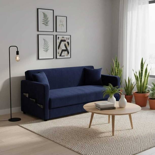 Flipkart Perfect Homes Alleppey Relax Sofa with Soft Fabric Upholstery for Home Living Room Fabric 3 Seater Sofa
