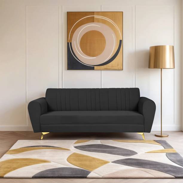 Comfort Mantra Comfort Mantra Eden 3 Seater Sofa, Extra Spacious, Plush Suede Fabric 3 Seater Sofa