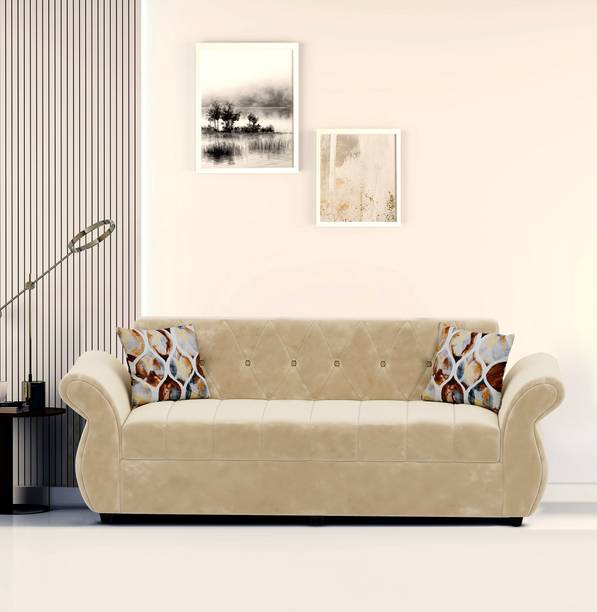 Bharat Lifestyle Alina Fabric 3 Seater  Sofa