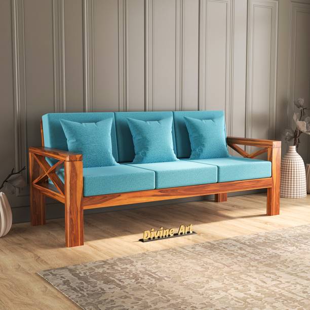 Divine Arts 3 Seater Sofa For Living, Waiting Room/ Office Fabric Fabric 3 Seater  Sofa