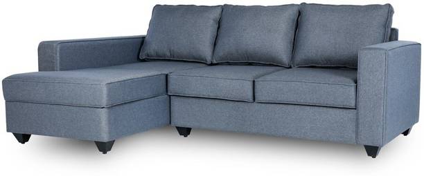 Wakefit Napper 2 Seater + Left Aligned Chaise Fabric 4 Seater  Sofa