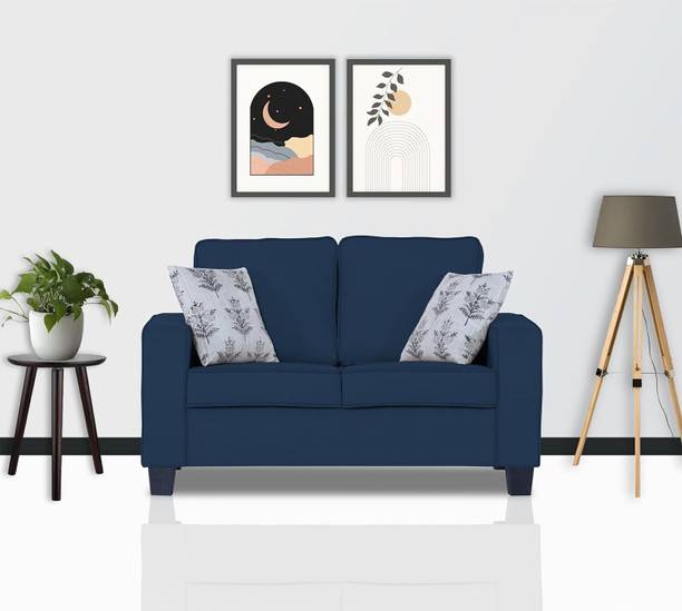THE PORTO Wooden Frame Two Seater Fabric Sofa For Living Room/ Office/ Guest Room || Fabric 2 Seater  Sofa