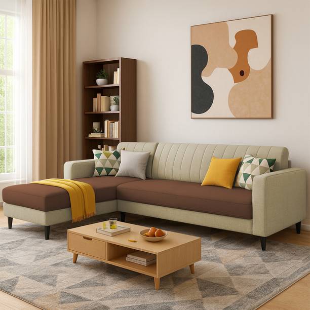 Casaliving Moris LHS Fabric 6 Seater Sofa