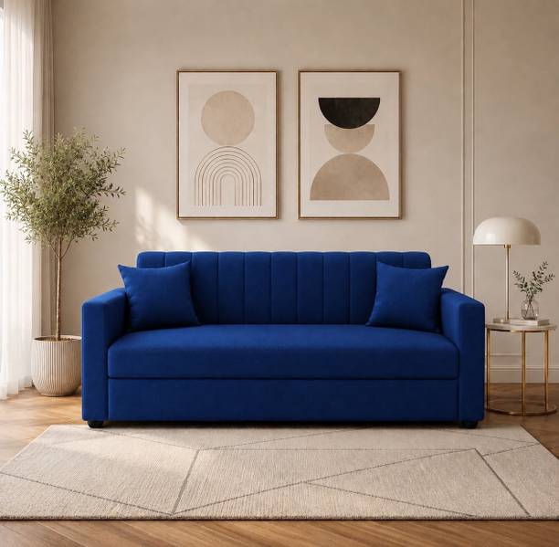 Living Things Edison Premium Fabric 3 Seater Sofa