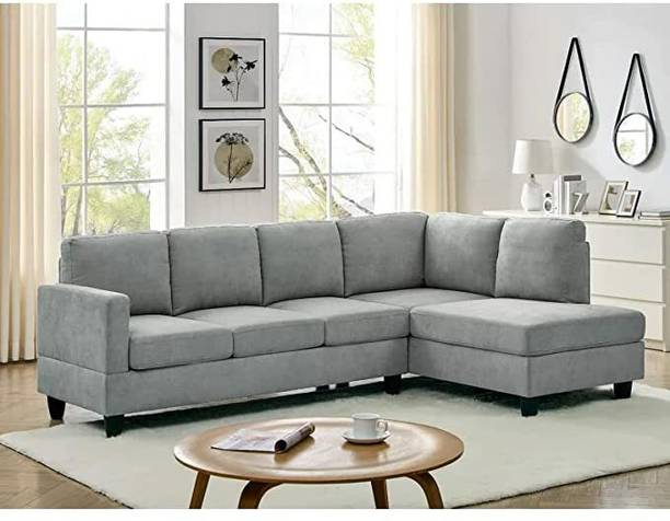 Comfort Couch Ela 5 Seater L Shaped Sectional Couch for Living Room Fabric 5 Seater  Sofa