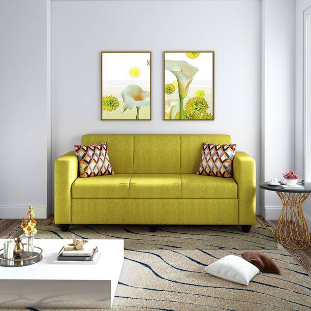 Flipkart Perfect Homes Burano Fabric 3 Seater  Sofa