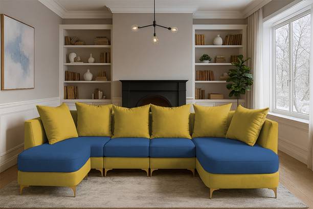 Casaliving Zoe Solid Wood 8 Seater Sofa