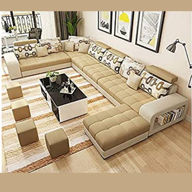 Homax 11-Piece U-Shape Modular Sofa Set – 12-Seater Luxury Sectional in Premium Fabric 12 Seater  Sofa